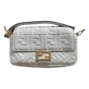 WHITE FENDI DUPE BAG